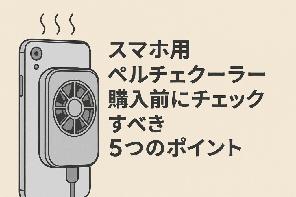 ペルチェクーラー購入前にチェックすべき5つのポイント