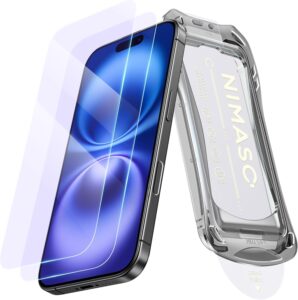 NIMASO ブルーライトカットガラスフィルム【指紋防止・ブルーライトカット対応】