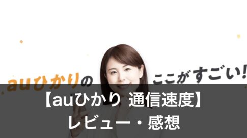 【auひかり 通信速度】