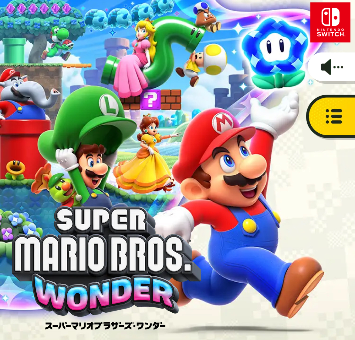 ニンテンドースイッチ　スーパーマリオ　ブラザーズ　ワンダー