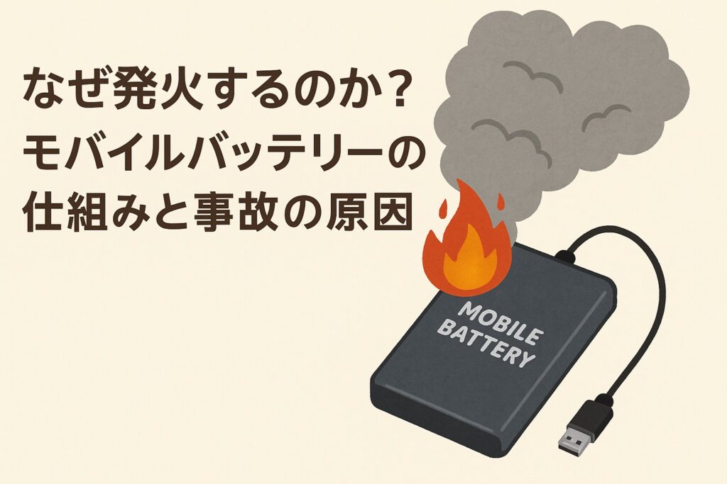 そもそもなぜ発火するのか？モバイルバッテリーの仕組みと事故の原因