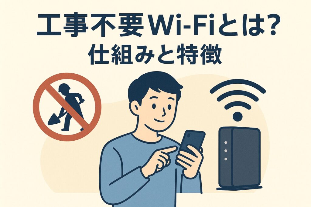 工事不要Wi-Fiとは？仕組みと特徴