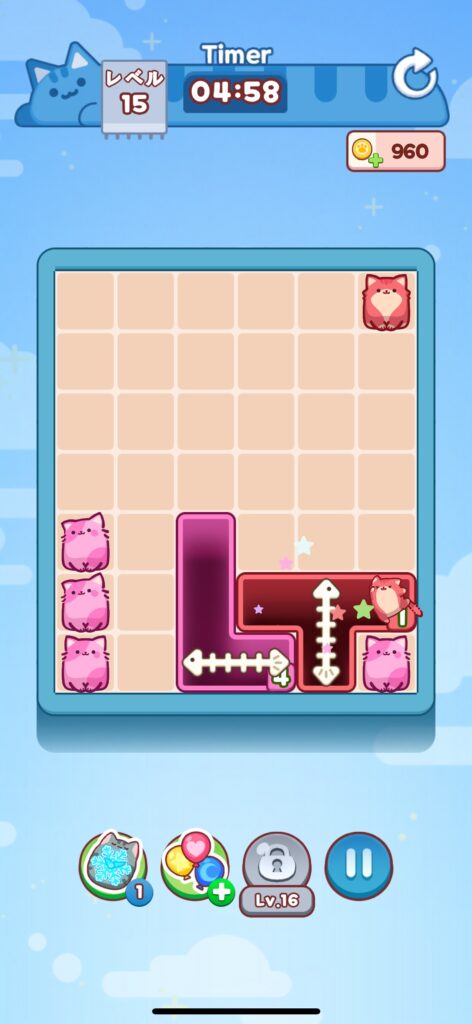 序盤その3：難易度が上がり“脳トレパズル”本番へ