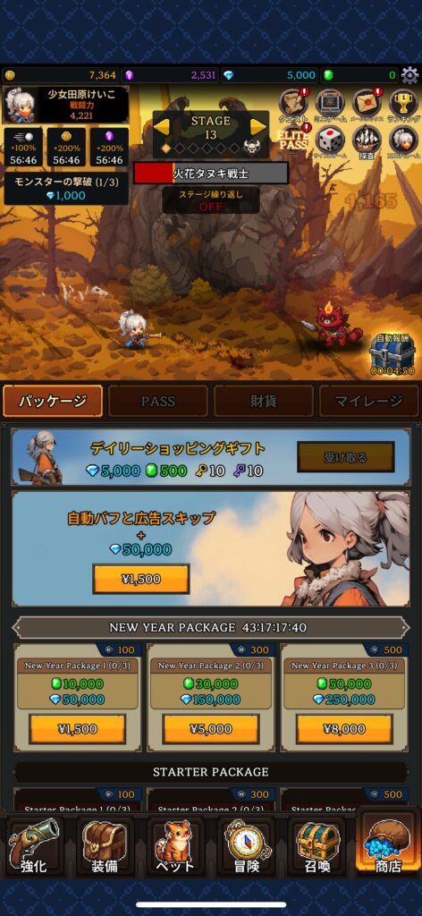 おすすめの課金内容