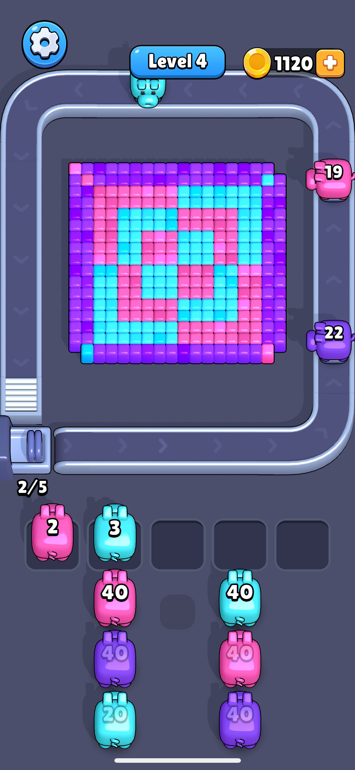 序盤その2：コンベア容量と待機スロットを意識し始める