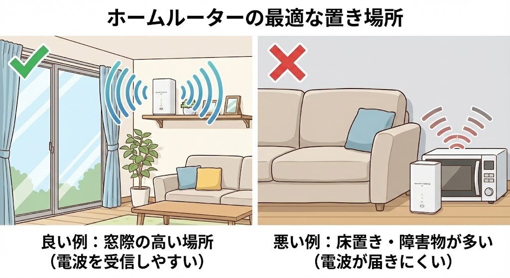 対策①:端末の置き場所を最適化する