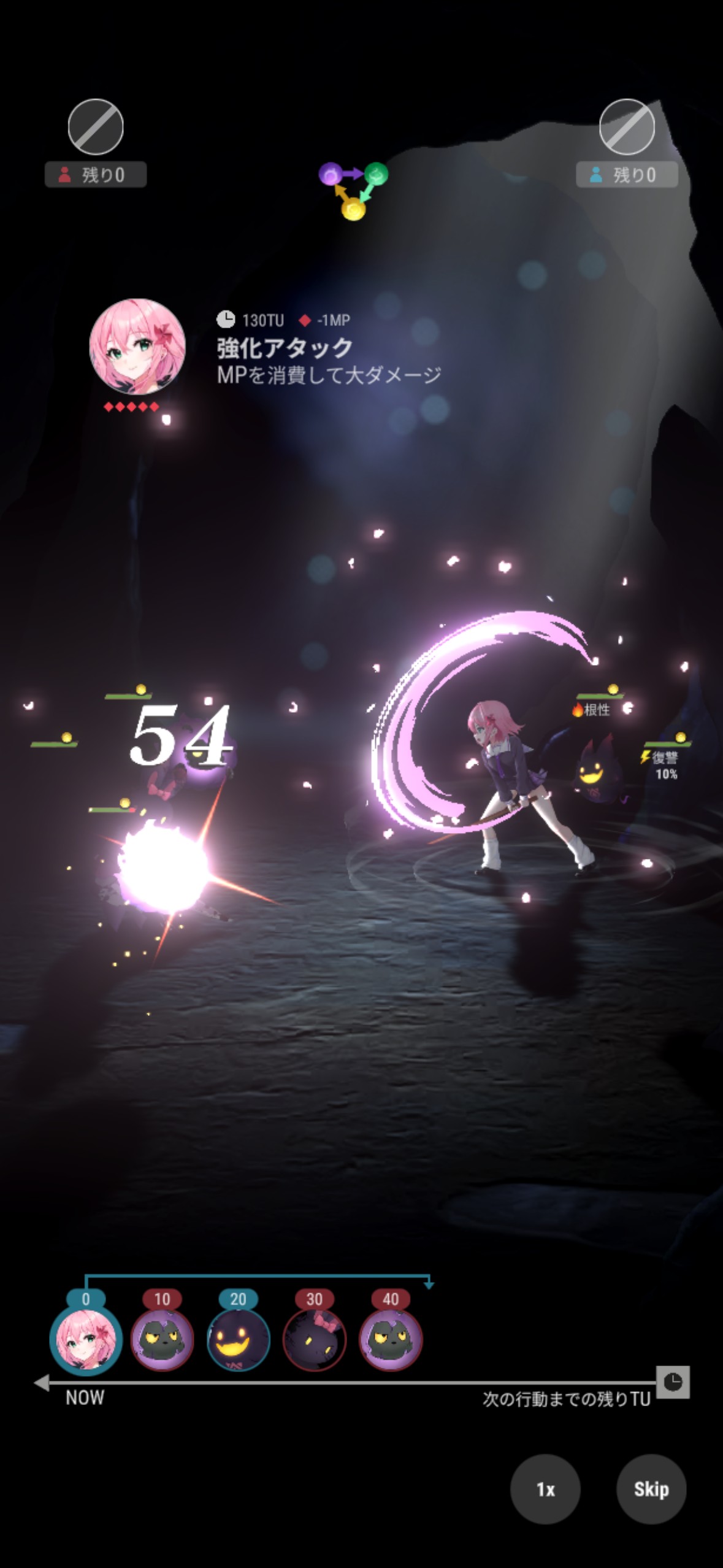 魅力その3:ターン制オートバトルとキャラクター育成