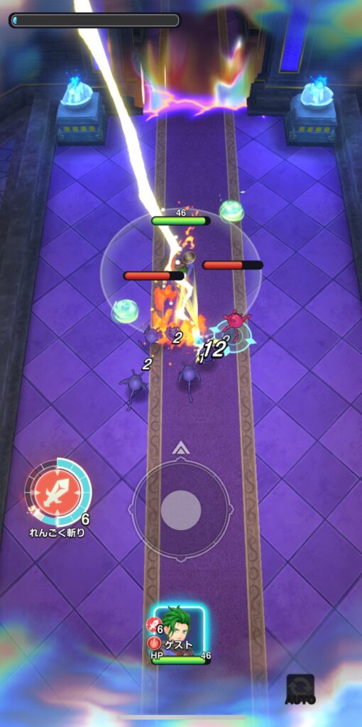 魅力その2:縦持ち片手操作で「斬る・かわす・吹き飛ばす」爽快アクション