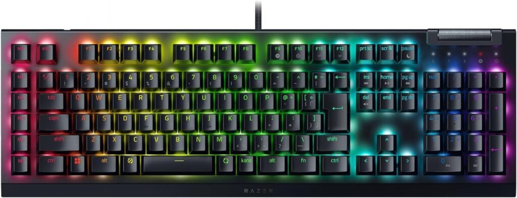 ④ Razer BlackWidow V4 X｜MMOやマクロ操作を重視する人に