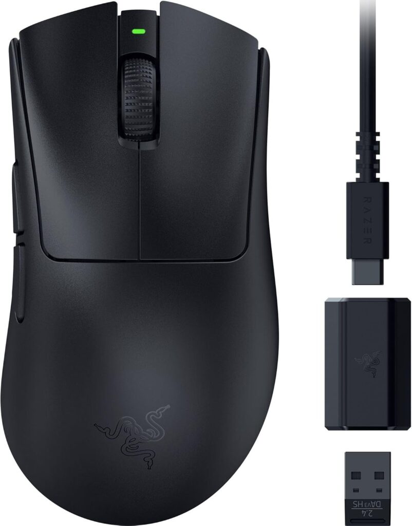 ② Razer DeathAdder V3 HyperSpeed｜軽さと握りやすさを重視する人に