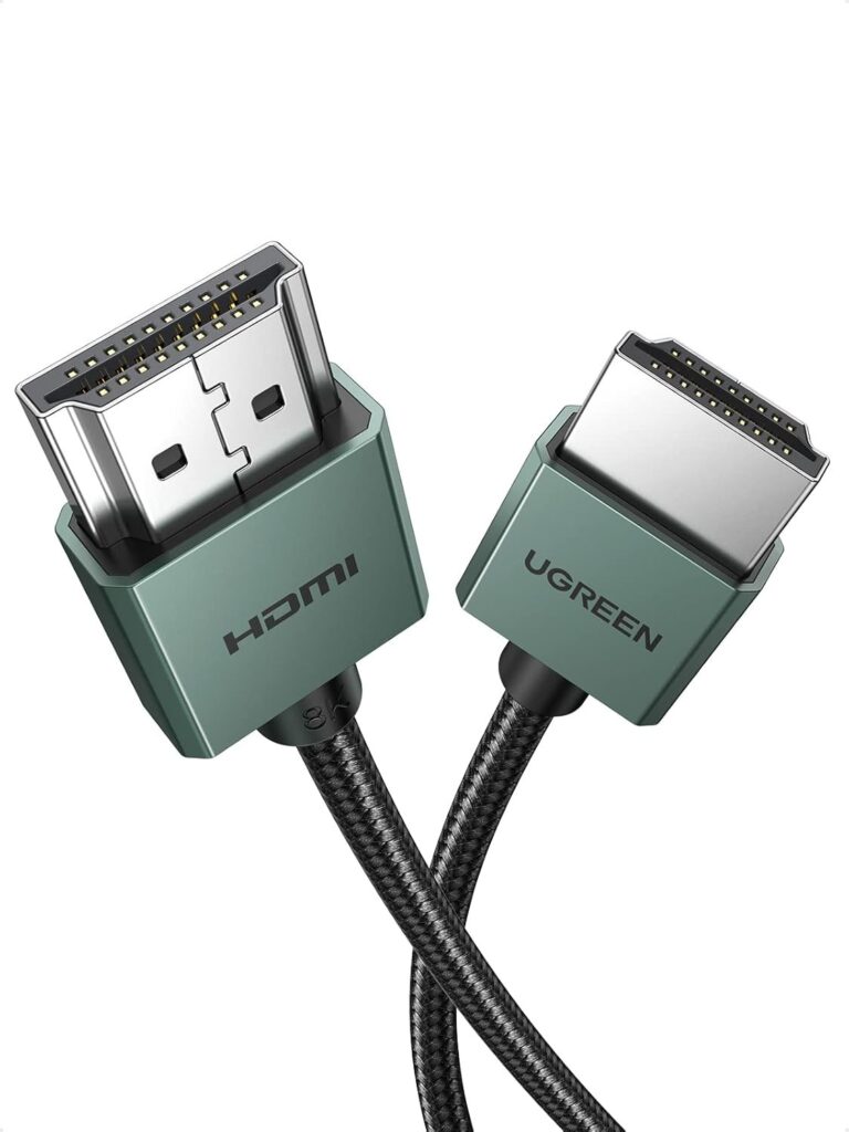 ④ UGREEN 極細 HDMI 2.1 ケーブル｜配線をすっきりさせたい人に