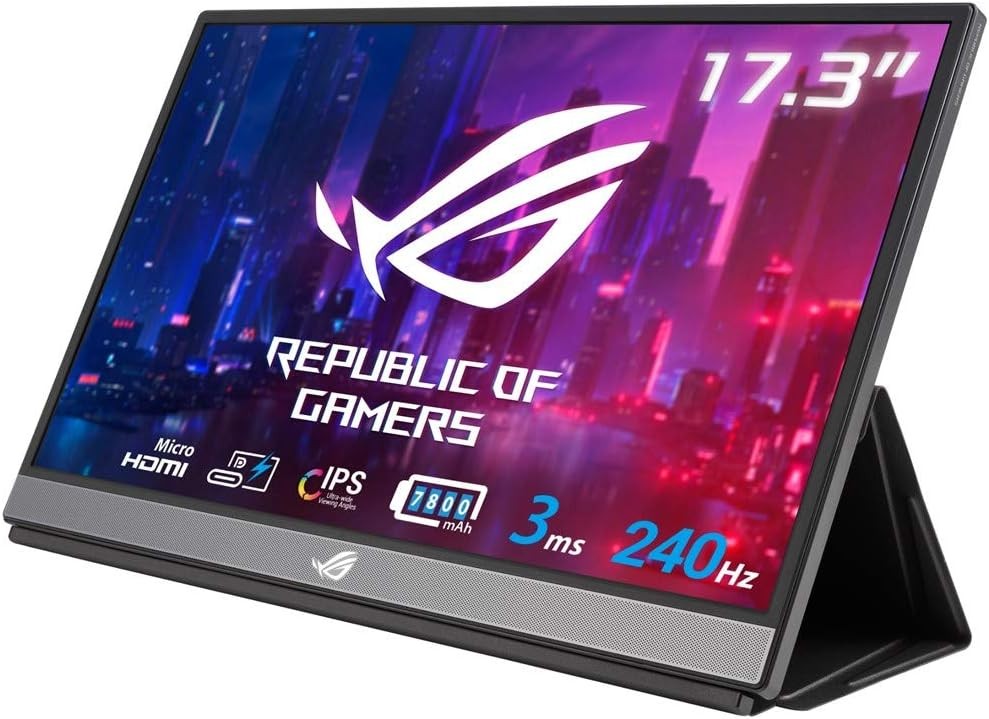 ⑤ ASUS ROG Strix XG17AHPE｜FPSを240Hzで遊びたい人向け