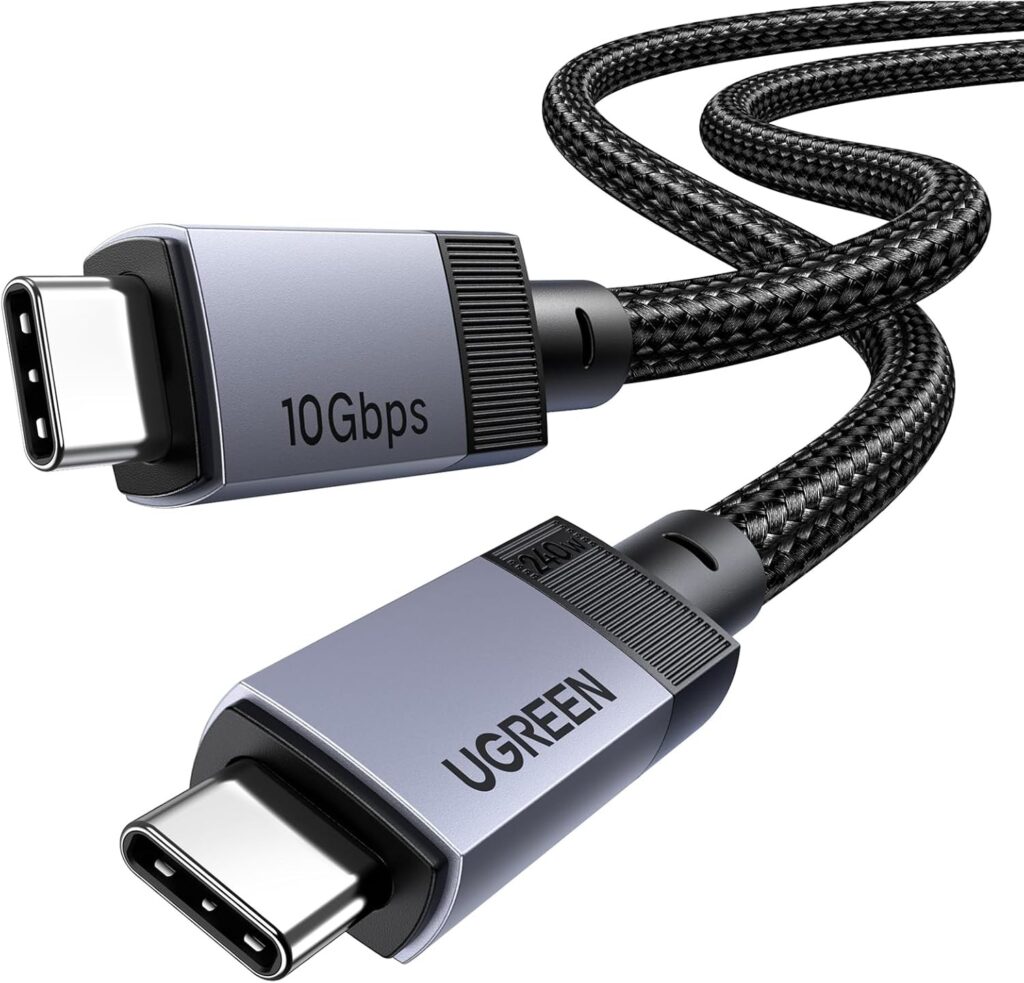 ① UGREEN USB-C ケーブル 240W 2m|高出力充電を重視する人に